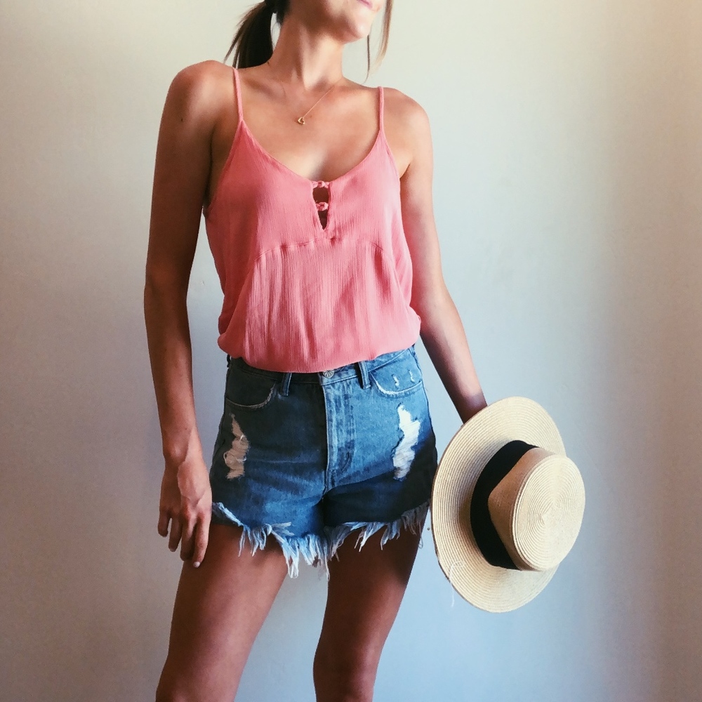 ROXY Light Pink Summer Tank